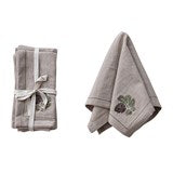 Metallic Thread Napkins, set of 4