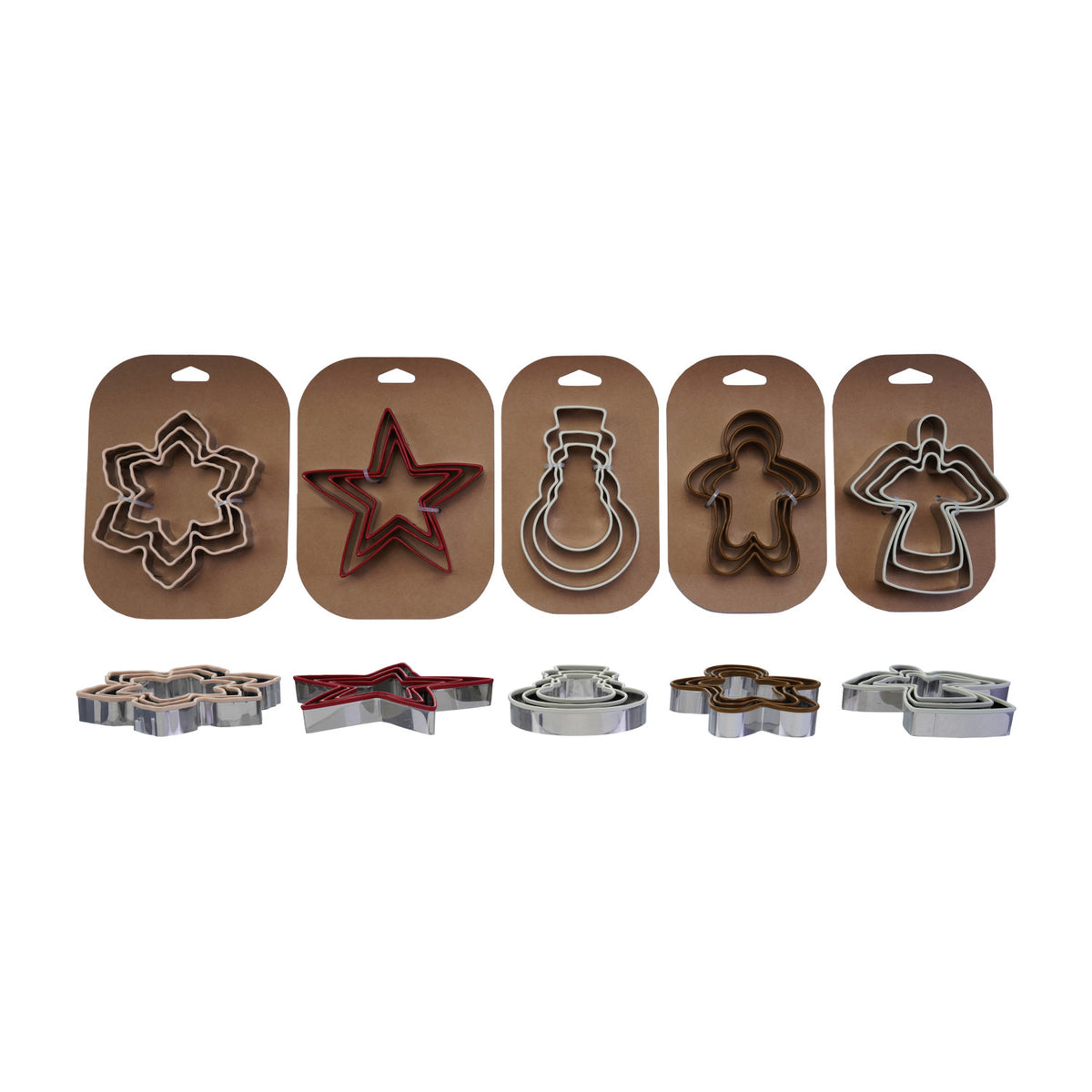 Holiday Cookie Cutters, 5 Styles