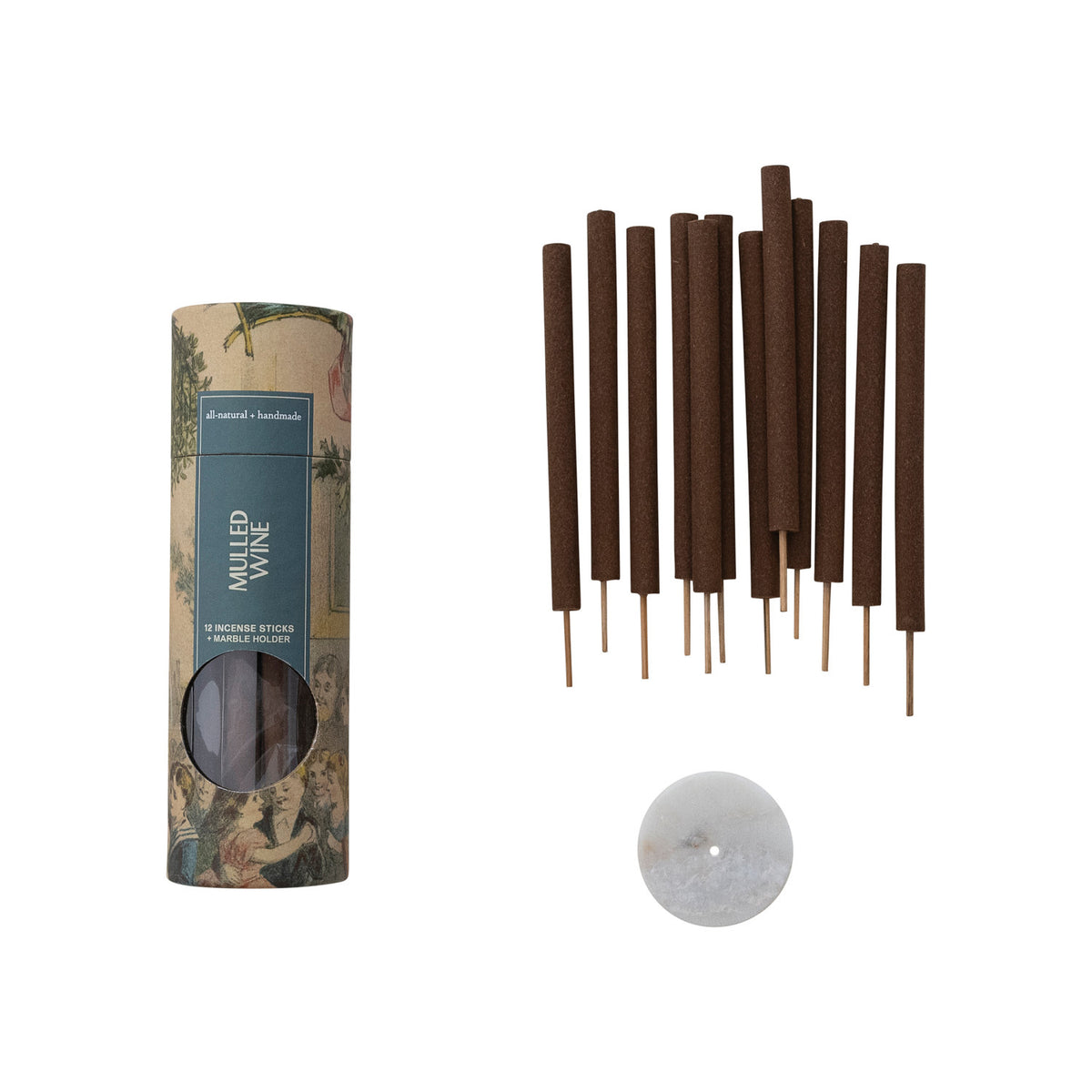 Mulled Wine Incense Sticks with Incense Holder