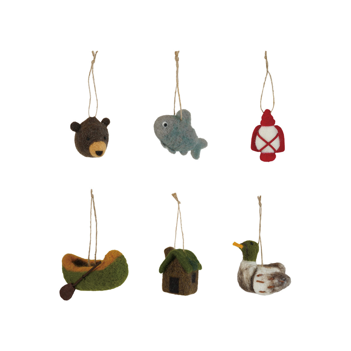 Wool Felt Outdoor Icon Ornament, 6 Styles