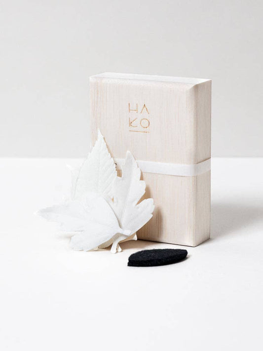 HA KO Paper Incense - Wooden Box Set of 5 With Incense Mat